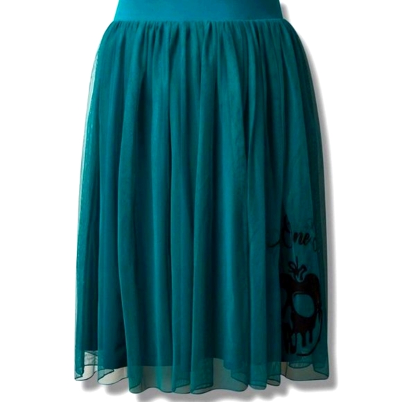 ❤️NWT VINTAGE TORRID DISNEY VILLAINS POISON APPLE RETRO TULLE SKIRT HALLOWEEN - Picture 12 of 14